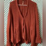 Free People  women’s  Cozy orange Rust Sweater,  cotton blend size XS Photo 1