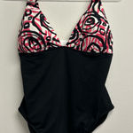 Anne cole  Black and Pink One Piece Swimsuit Photo 0