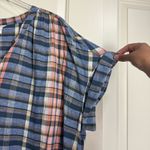 Caslon  Plaid Button Down Rolled Short Sleeve NWT 3X Photo 4