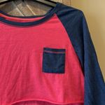 Tommy Hilfiger Ultra Soft Crop Top Pocket Tee Womens Large Vintage Red Photo 8