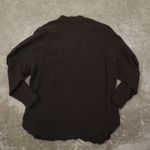 Free People  Shirt We The Free Summer Daydream Grey Button Up Raw Hem XS Boho Photo 2