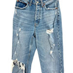 Abercrombie & Fitch Curve Love Jeans High Rise Distressed Ripped Size 24 00R Photo 3
