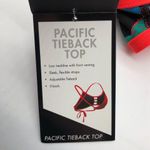 Tyr. Durafast One Pacific Tieback Bikini Swim Top Pineapple Print Black Orange XS Photo 6