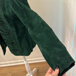 VTG Victor Costa Occasion Suede 100% Leather Blazer/Jacket Deep Green Photo 4