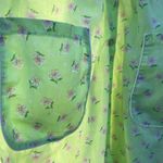 Vintage La ti fashion lingerie cottagecore floral print green gown Size M Photo 7