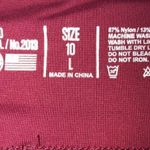 IAB 3" No Ride Shorts Windsor Wine Arrows Size Large 10 Yoga Athletic Workout Red Photo 4