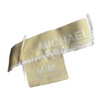 Michael Kors  Dark Blue Abstract Patterned Plunging Neckline Dress Size M Photo 4