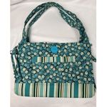 Handmade  Green Teal Fabric Purse Photo 0
