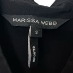 Marissa Webb Semi Sheer Button Front Long Sleeves Ruffle Black Women’s Size S Photo 6