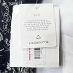 Liz Claiborne Vintage 100% Silk Black Floral Maxi Dress Size 4 Women Photo 9