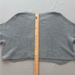 Free People  Soft Blue Crew Neck Sweater Photo 7