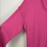 Aerie Voop Sweater Oversized Pink Women’s Size Large Cotton Relaxed Beachy Photo 6