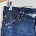 Old Navy  Maternity Boyfriend Skinny Jeans Distressed Side Panels Size 6 Photo 3