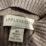 Appleseeds Sz: M Wool Blend Tan Mock Neck Tunic Long Sleeve Sweater Top. Size M Photo 7