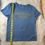 American Eagle Logo Cropped Baby Tee Size Medium Photo 5
