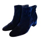 Joie  blue velvet ankle booties size 6/36 Photo 3