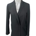 Madewell  Lycee Women's Black Long Sleeve Drapey Blazer Coat Suit Jacket Size 0 Photo 0