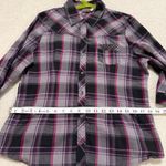 Mudd Vintage  Purple and Black Plaid Button Down in XL Photo 1