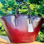 Brahmin  Mira Espresso Layton Leather Shoulder Bag Snake Trim NWT Photo 2