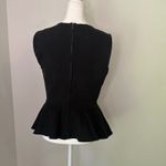 Theory  black peplum sleeveless top size M Photo 4