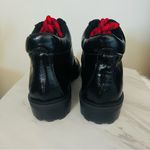 Schutz  Patent Leather Hiking Boots Booties,‎ Red Laces/Black, Size 6.5, NWOT Photo 8