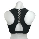 Soul Black Lace Up Racerback Keyhole Activewear Fitness Gym Sports Bra Size M Size M Photo 1