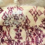 Anthropologie Pilcro Purple Floral Patchwork Notched V Neck Pullover Sweater M Size M Photo 4