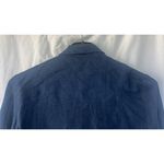 Zyga 100% Linen Blue Button Up Shirt Women’s 42 Eyelet Resort Vacation Coastal Size undefined Photo 4