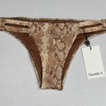 Vitamin A SAND SNAKE Neutra Hipster Bikini Swim Bottom US 6/S Animal Print Beach Photo 0