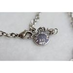 Liz Claiborne  Retro Red Stone Silver Tone Link Chain Statement Bib Necklace Photo 3