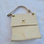 PALOMA PICASSO Vintage Ivory Leather Top Handle Bag made italy Photo 1