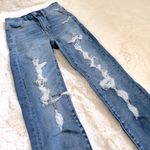 American Eagle AE Super Hi-Rise Distressed Ripped Jeggings 00 X-Short Photo 0