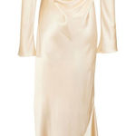 We Wore What NWT  Cowl Back Satin Dress -14 Photo 0