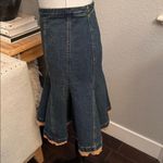 Kimchi Blue Urban Outfitters  Tamara Denim Lace Skirt Size Medium Photo 3