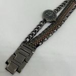 Decree  women’s black tone watch 25mm quartz multilayered chain bracelet running Photo 3