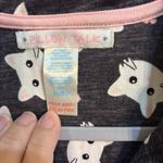 Pillow Talk womens cat print button front pajama top black/ white XL Black Photo 1