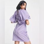 ASOS  Floral Embroidered Dress in Lavender 8 Photo 6