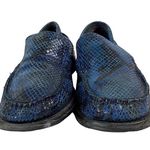 Sam & Libby  Blue Snakeskin Loafers Photo 1
