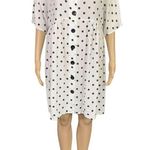 ASOS Womens Shirt Dress Maternity Nursing Polka Dot Button Down Relaxed Fit Sz 8 Photo 2