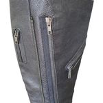 Vera Wang  Evan Black Leather Zipper Riding Moto Boots size 7 Photo 1