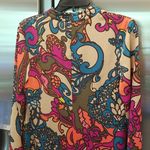 Trina Turk ππ Christie Dress Bell Sleeve Shift Dress Paisley Print Small NWT Photo 11
