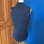 Lady Hagen  Navy Blue Vest. Textured Material. Size Medium Photo 2