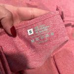 heathered red spaghetti strap activewear romper Pink Photo 3