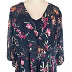 Calvin Klein  Floral Maxi Dress Size 20W Hi Low Tiered Faux Wrap Cottage Modest Photo 4