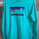 Patagonia Long Turquoise  T Shirt Photo 0