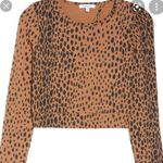 Good American NWT  ANIMAL PRINT CROP TOP Photo 2