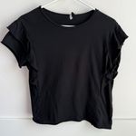 ZARA  TRAFALUC Black Sleeveless Ruffle Blouse Photo 0