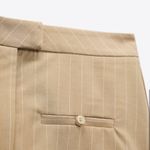 ZARA Pinstripe Box Pleat Skirt Photo 3