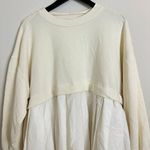 Free People  Eleanor Sweatshirt Dress in Grey Combo Size X-Small Photo 5