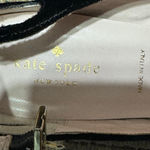 Kate Spade New York Gable Black Velvet Floral Embroidered Heels Size 8.5 Photo 3